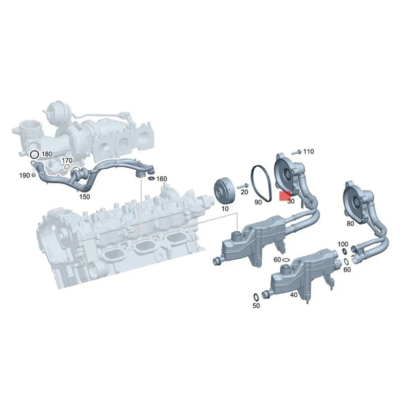 1 PCS A2760107111 Car Engine Oil Water Separator