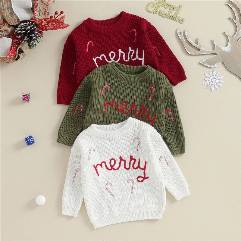 Christmas Baby Loose Sweater Knitted Autum Winter Baby