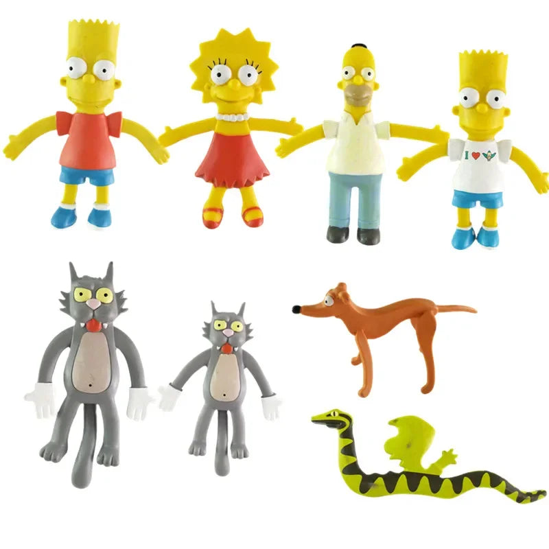 NJ Croce The Simpsonas Figure Bendable Doll Ornaments
