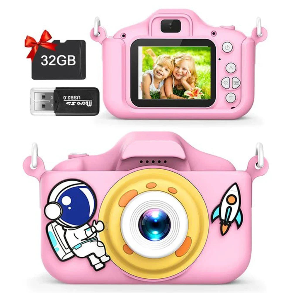 New Cartoon Kids Selfie Camera HD Kids Digital