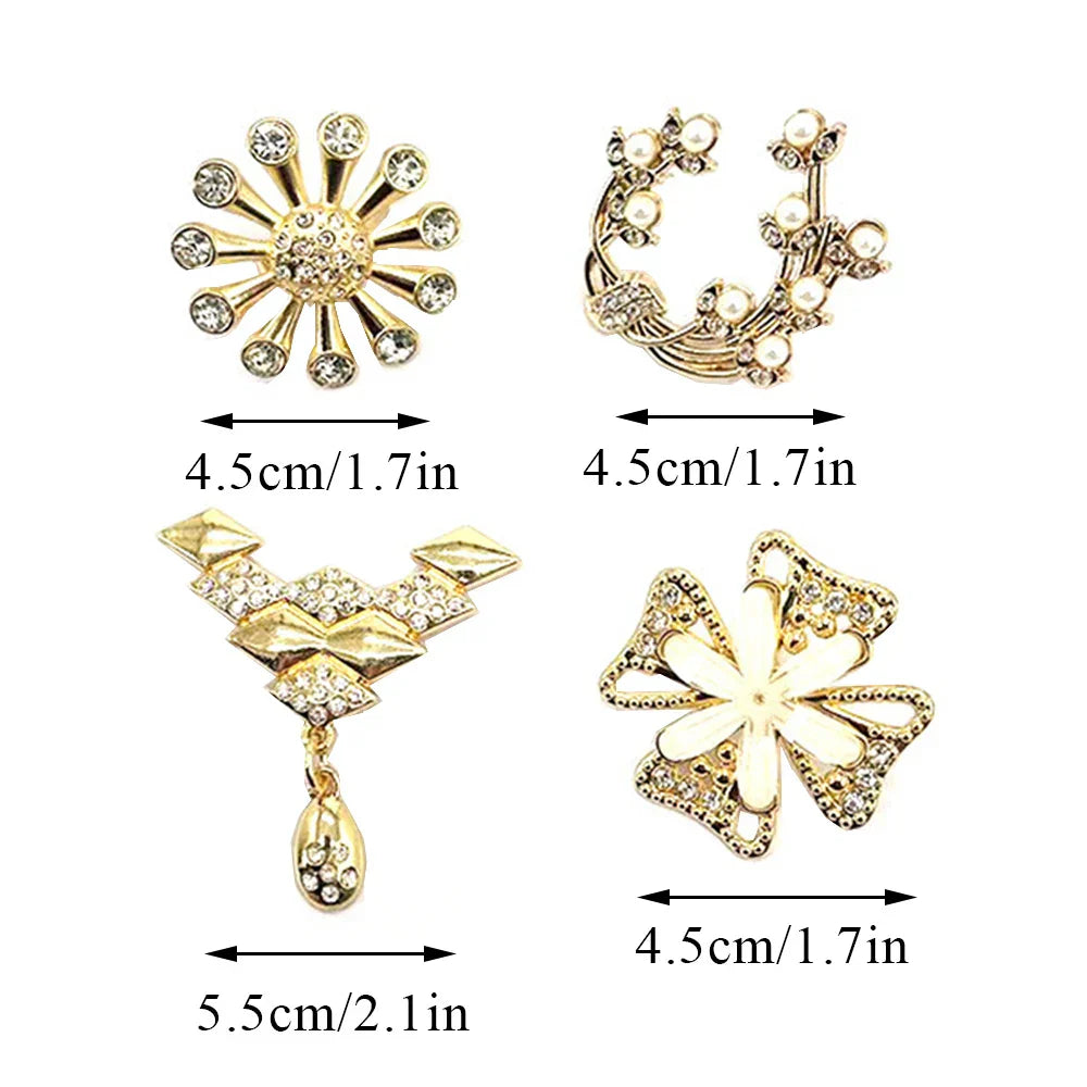 Exquisite Metal Buckle Clasp Bag Purse Hat Decor