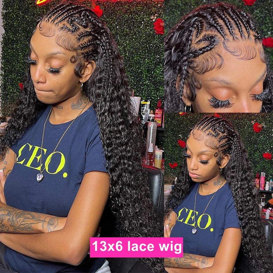 30 38 40 Inch Curly Human Hair Wigs