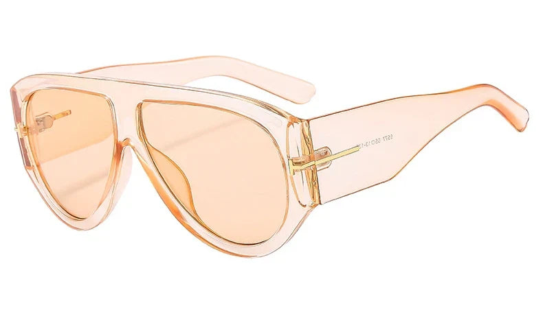 Oversized Pilot Sunglasses Women Fashion 2023 Luxury Big