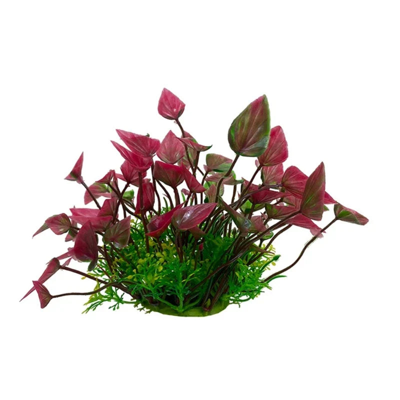 Green Artificial Leaves for Aqua-Terrariums Plants Fish Bowl