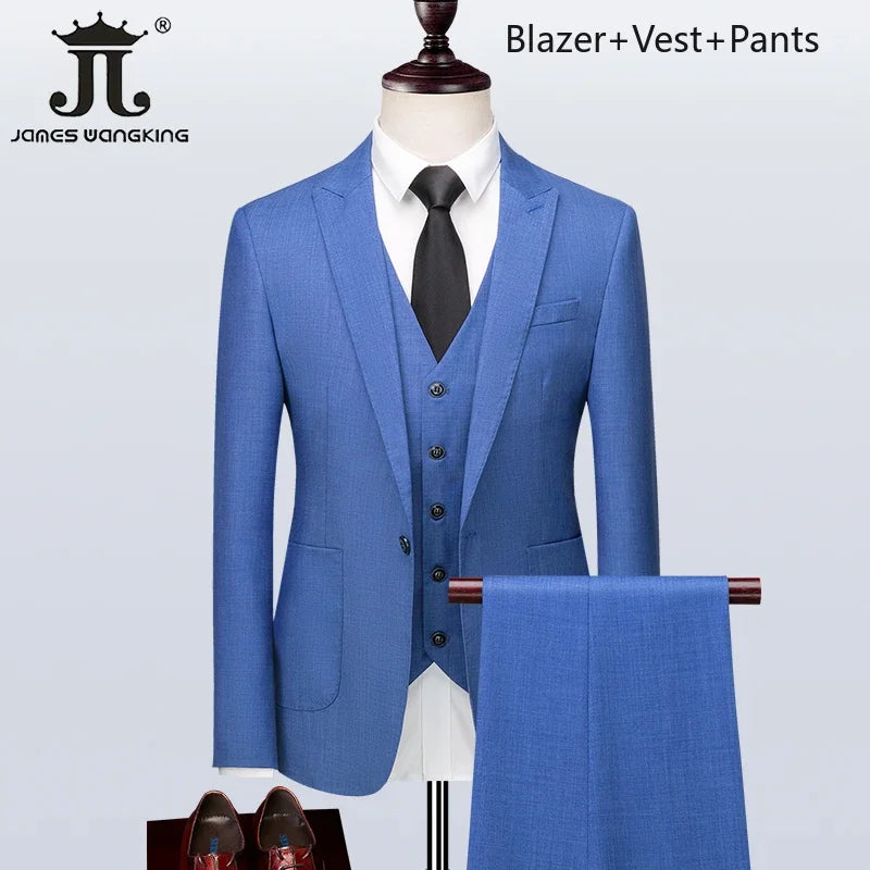 S-5XL ( Blazer + Vest + Pants )