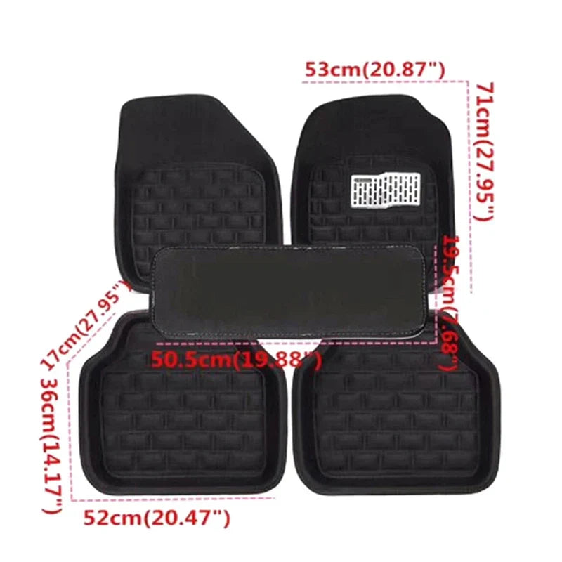 5pcs Auto Floor Mats Foot Rugs Carpets Car