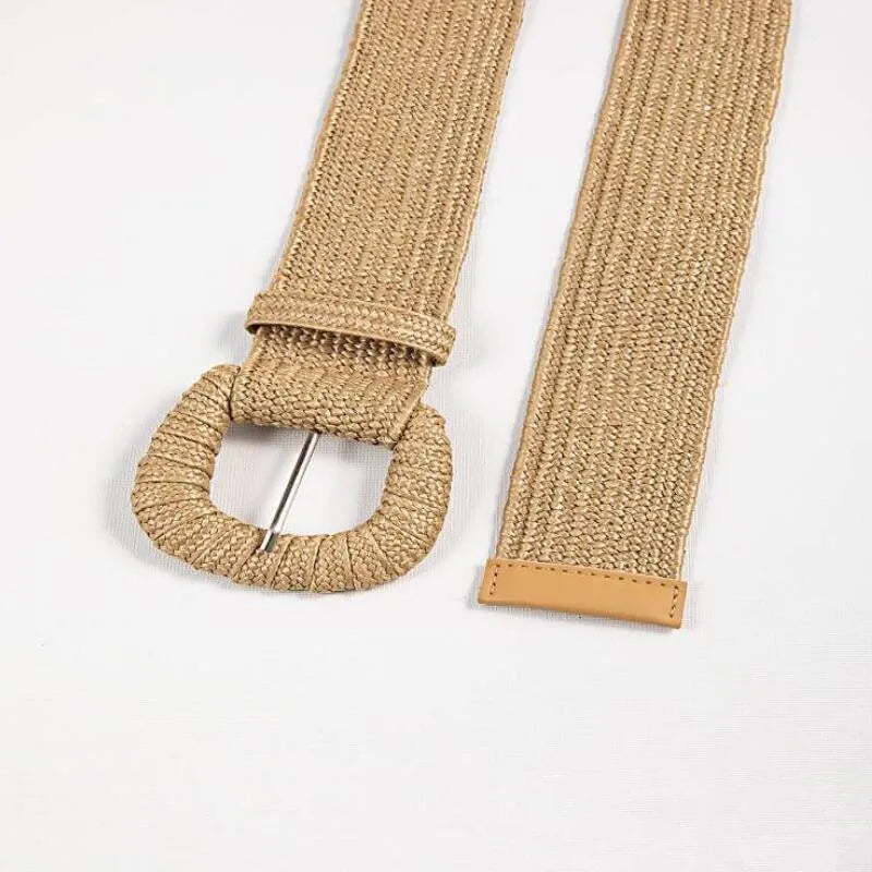 Bohemian Style Hand-woven Black and White Round Buckle