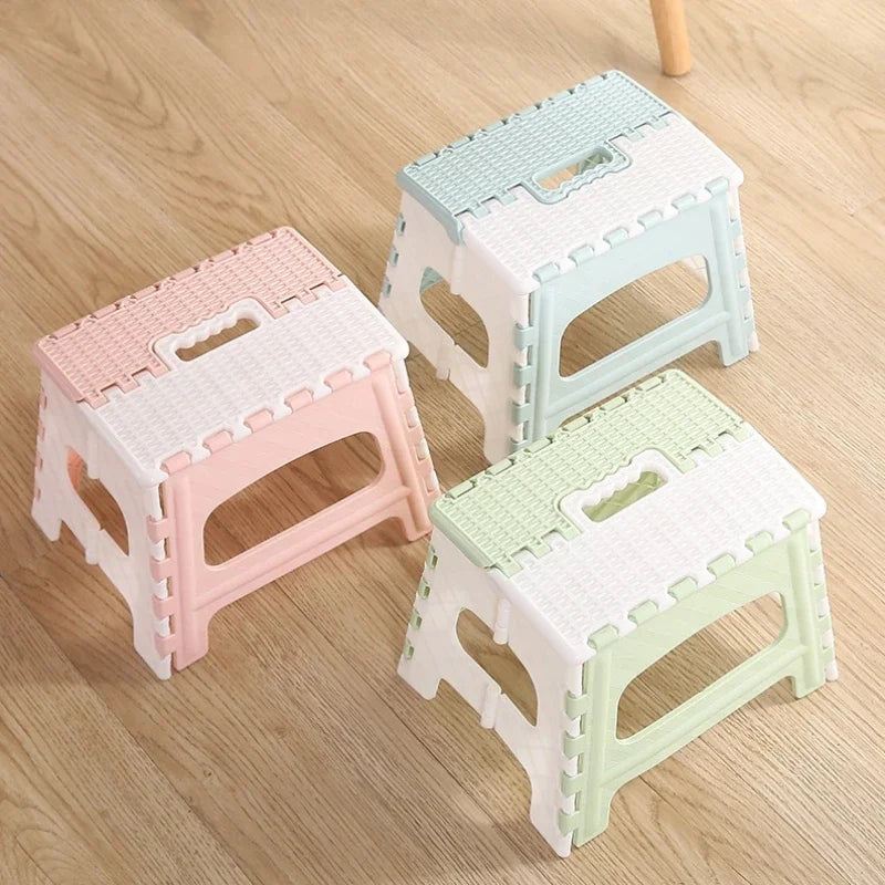 Plastic bathroom folding small bench children adult outdoor