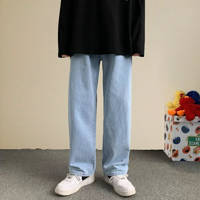 2024 New Streetwear Baggy Jeans Men Korean Fashion