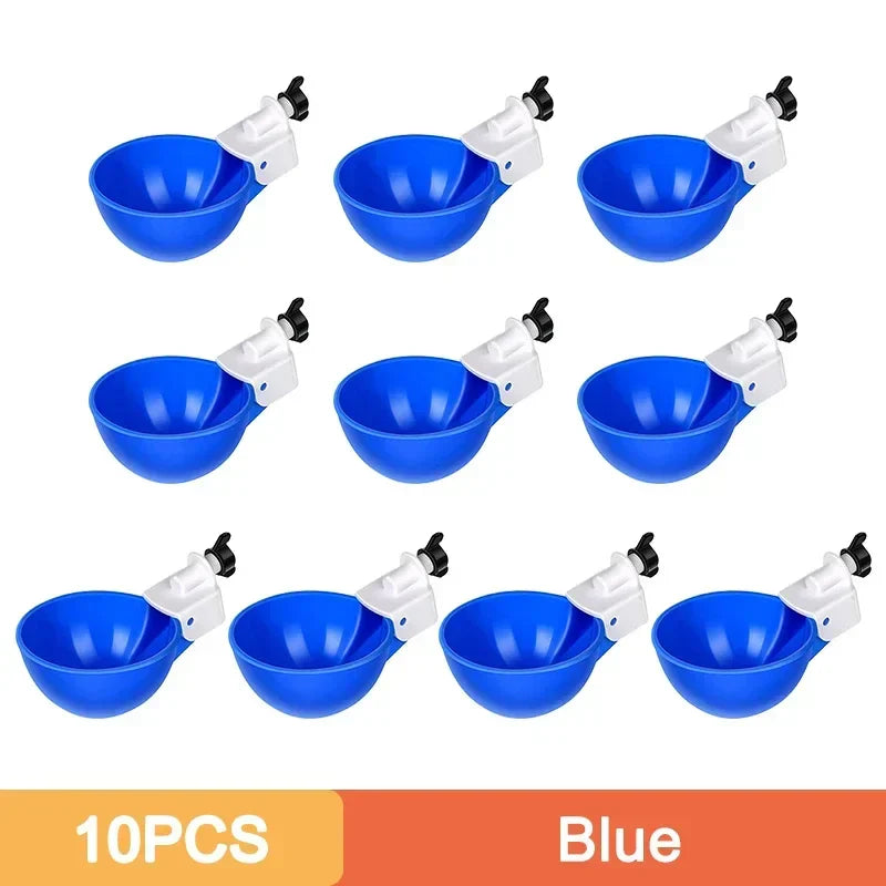 5/10PCS Automatic Chicken Water Feeder Drinking Cups Poultry