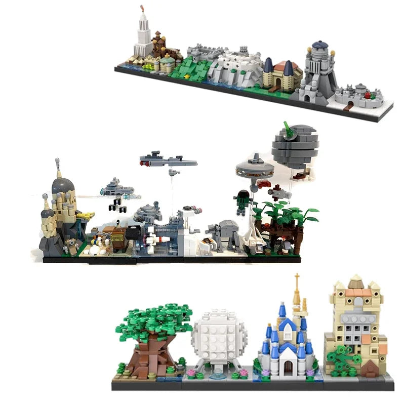 BuildMOC City Skyline Saint Petersburg Rome Washington Rotterdam
