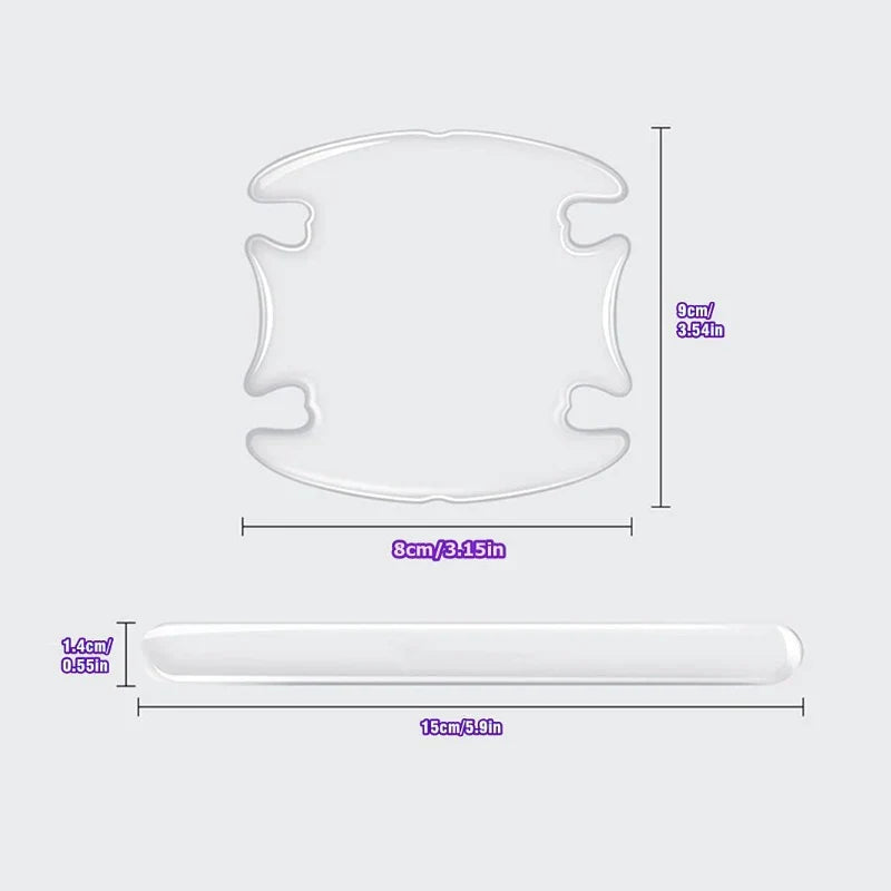 Car Door Handle Bowl Scratch Protective Invisible Transparent