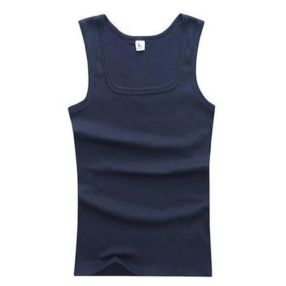 Men Muscle Vests Cotton Underwear Sleeveless Slim Tank