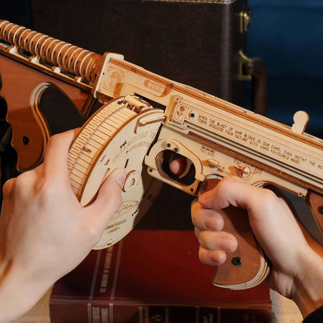 Robotime ROKR Thompson Submachine Gun Toy Adults Teens