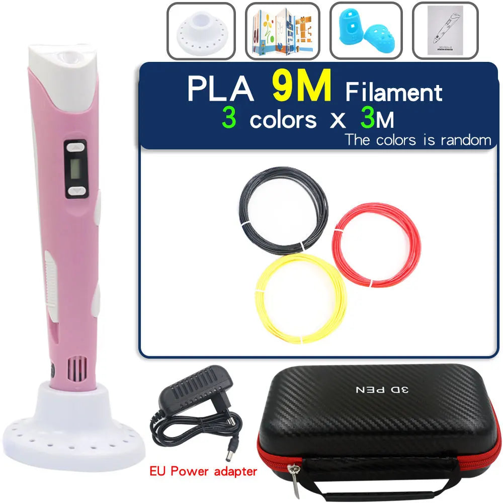 Creative 3D Printing Pen for Kids - LCD