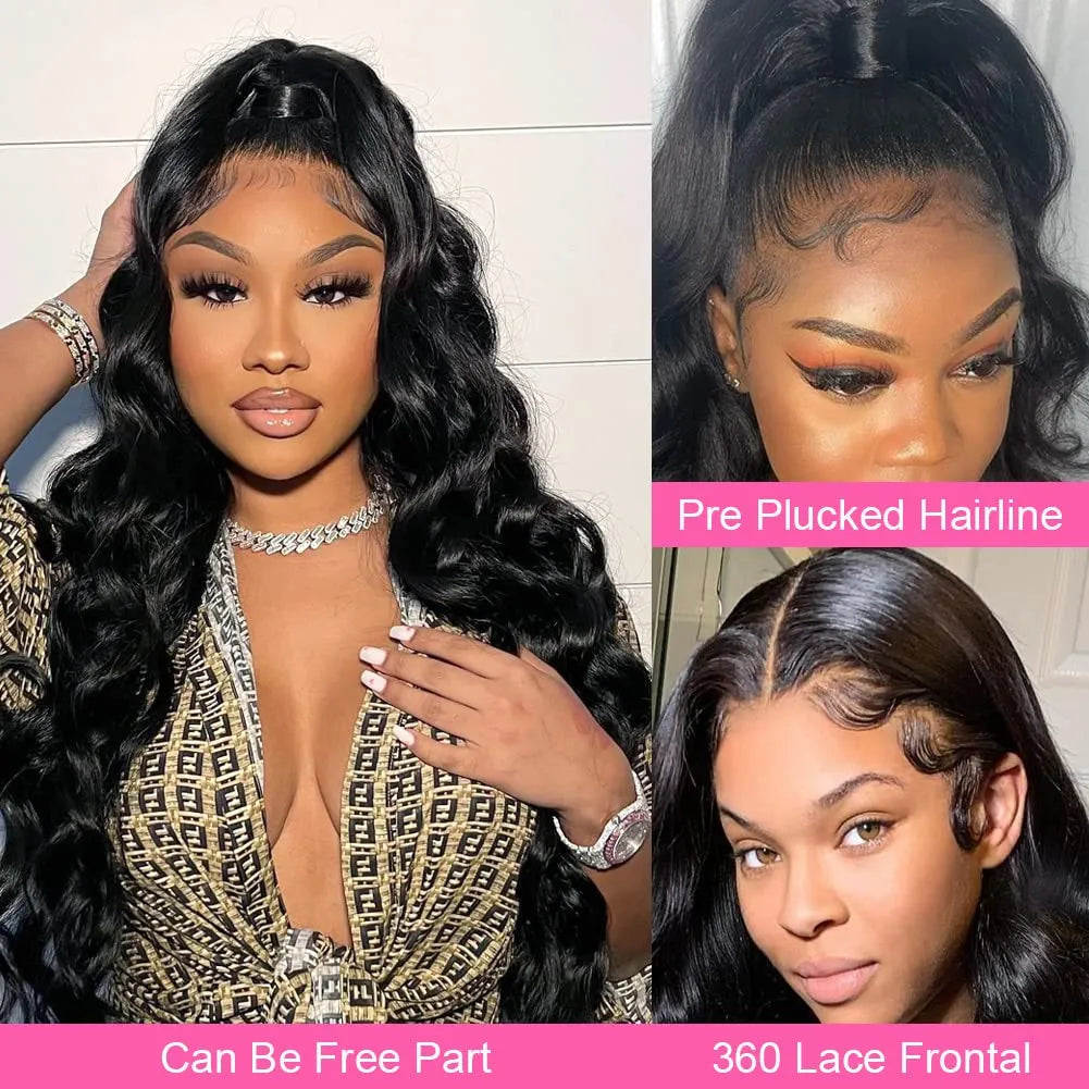 30 32 Inch Body Wave Lace Front Wig