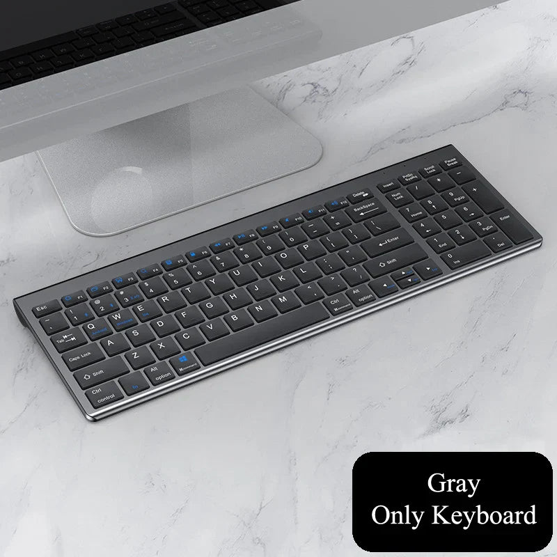Wireless Bluetooth Keyboard Three-mode Silent Full-size Keyboard and