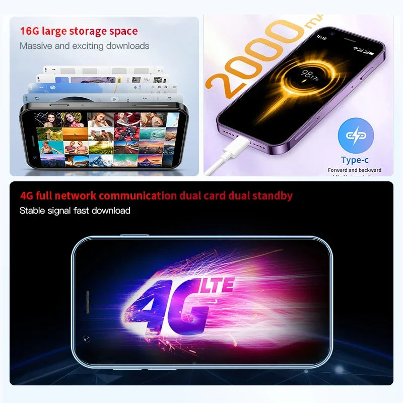 SOYES XS16 Mini Android10.0 Smartphone 4G Network 2GB