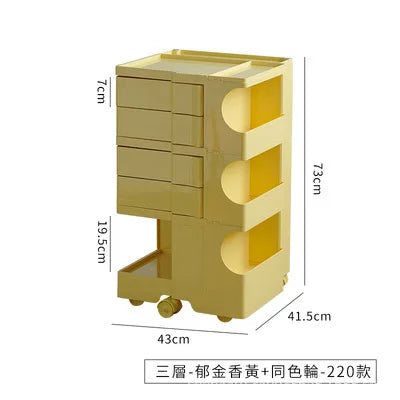 K-STAR Three-Layer Bedside Table Nordic Creative Furniture Net