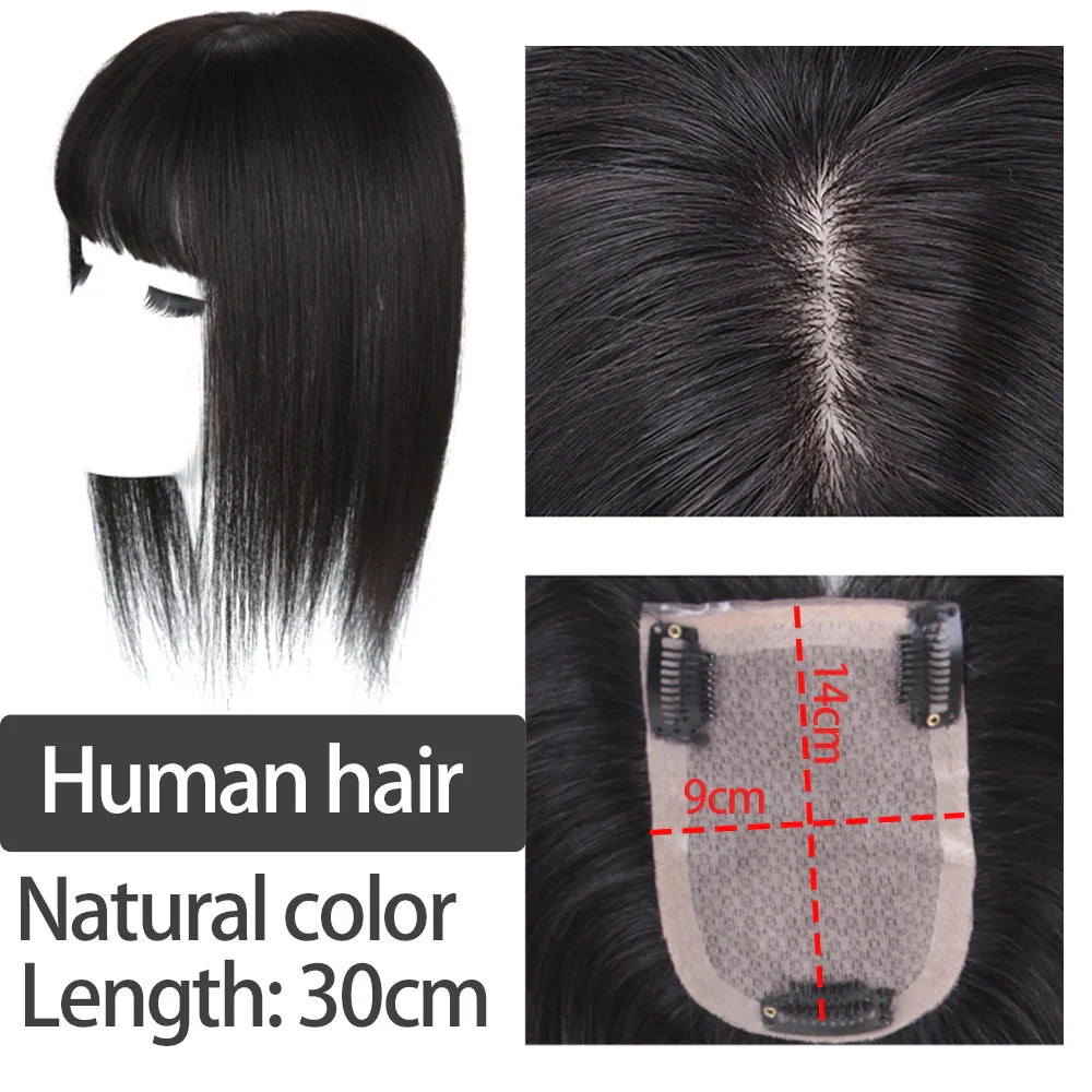 Synthetic Hair Fake Fringe Clip in Bang Cover