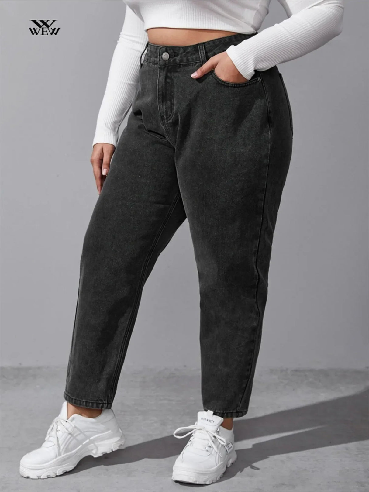 Plus Size Women Autumn Washing loose stretchy pant