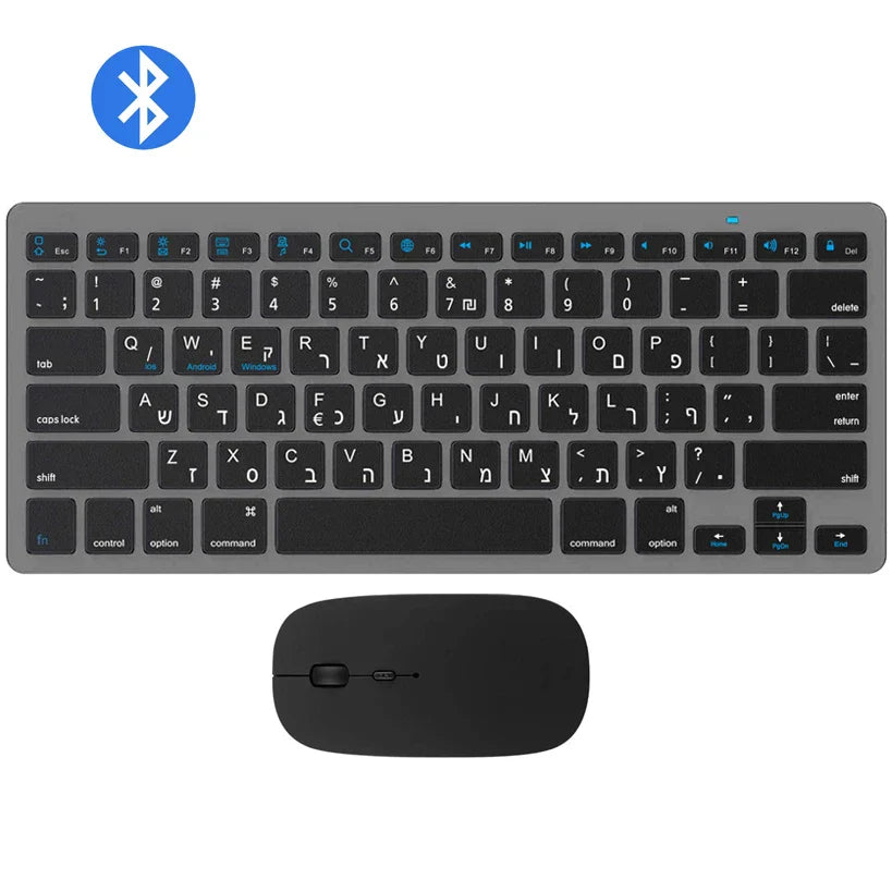 Bluetooth Keyboard Mouse Combo Ultra-Slim Mute Keycap Wireless
