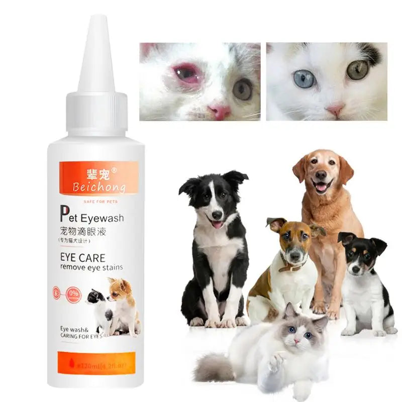 Dog Tear Eye Drops 120ml Pet Eye Drops
