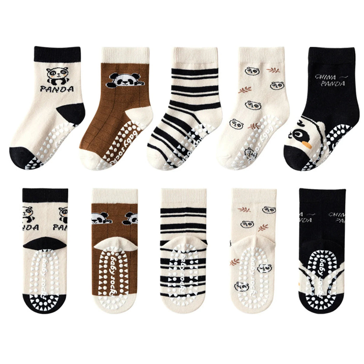 5 Pairs Children's Socks Cotton Non-slip Socks Floor