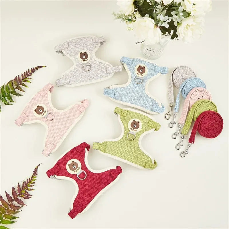 Cute Rabbit Harness Leash Set Bunny Pet Accessories