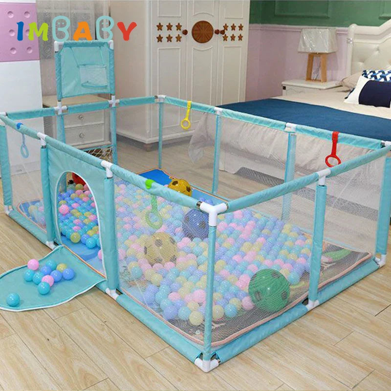 IMBABY Baby Playground Home Baby Playpen Football Basketball