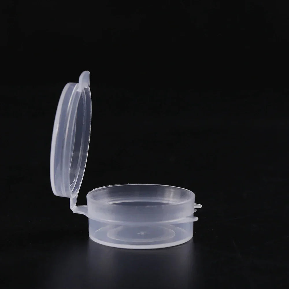 100pcs 5g Plastic Nail Glitter Jar Mini Cream