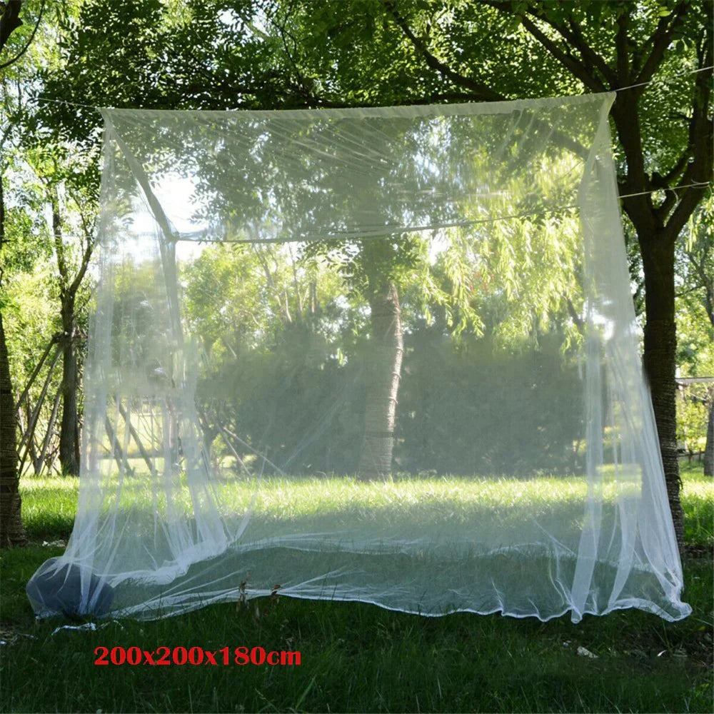 Outdoor Large White Camping Mosquito Net Travel Portable