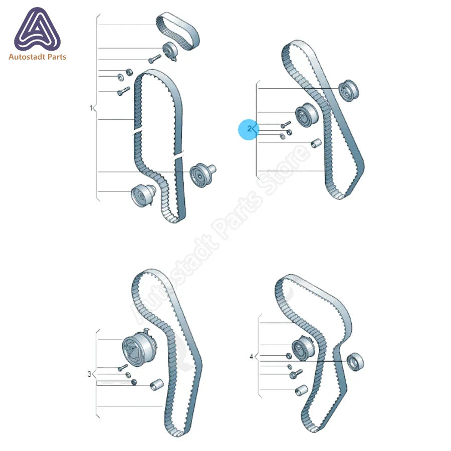 2.0T Toothed Belt Tensioner Engine Timing Belt Component