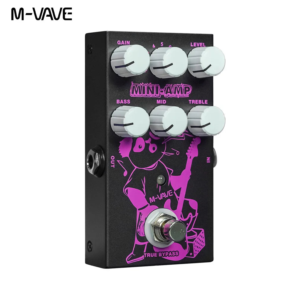 M-VAVE MINI-AMP Pre-amp Simulation Effect Pedal 9 Classic