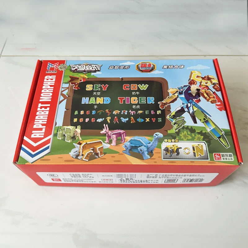 26 GUDI English Letter Alphabet Transformation Robot Dinosaur