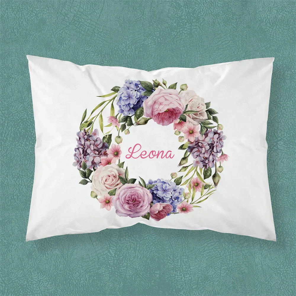 Name Personalized Baby Crib Cushion Cover Cute Bed