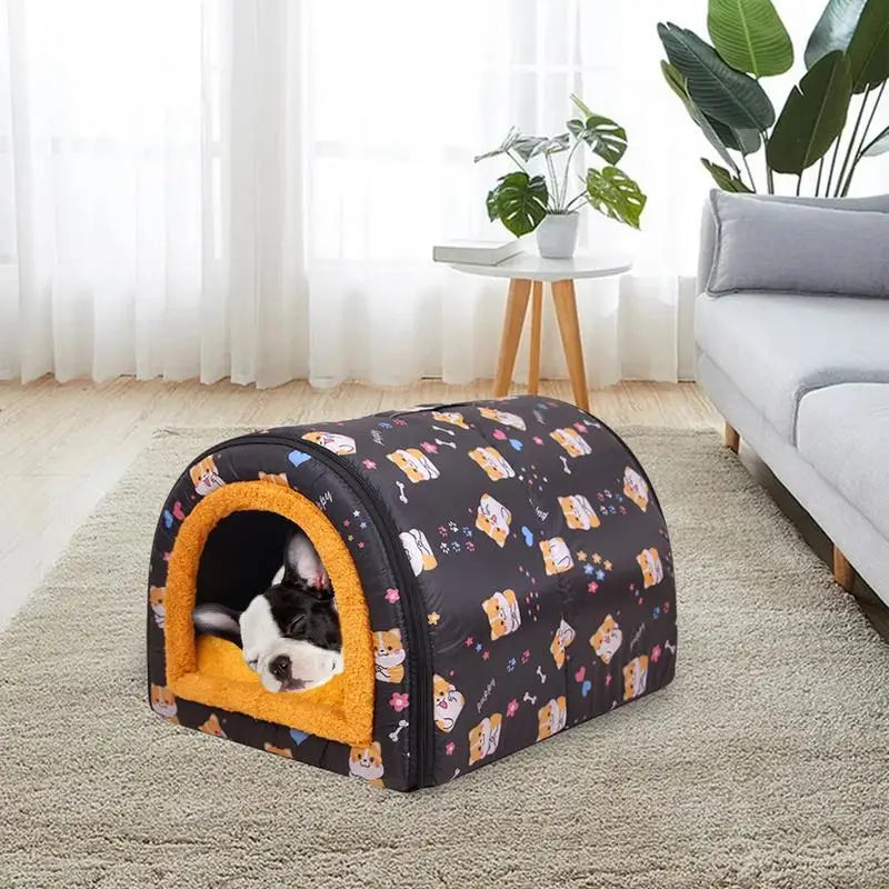 Insulated Dog House For Winter Warm Pet Sleeping