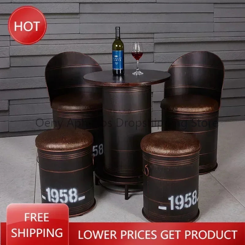 Modern Style Bar Chair Vintage Luxury Waiting Counter