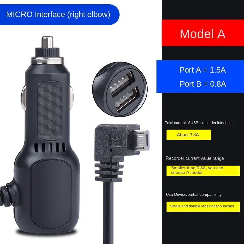 12v To 5v GPS Tracker Power Cord Plug