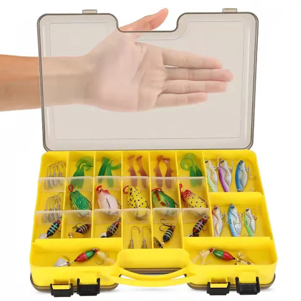 Large Fishing Tackle Boxes Double Layer Bait Container