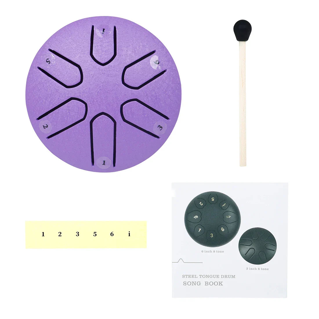 3 Inch 6-Tone Steel Tongue Hand Drum Mine