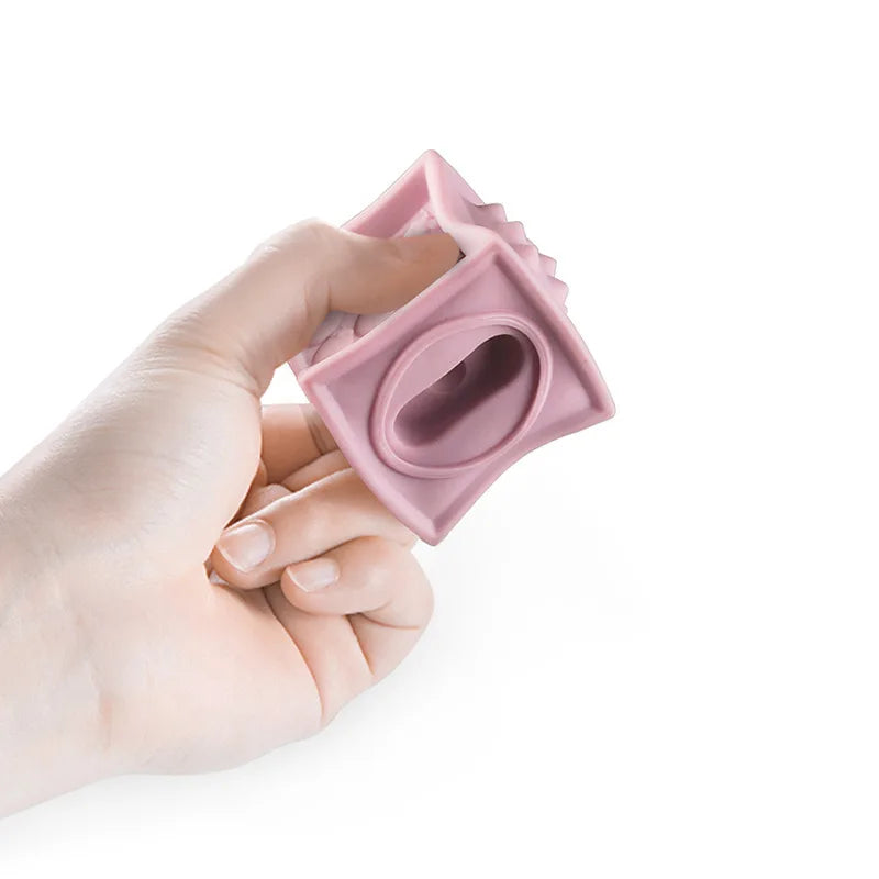 Silicone Building Blocks Kid Grasp Toys Soft 3D