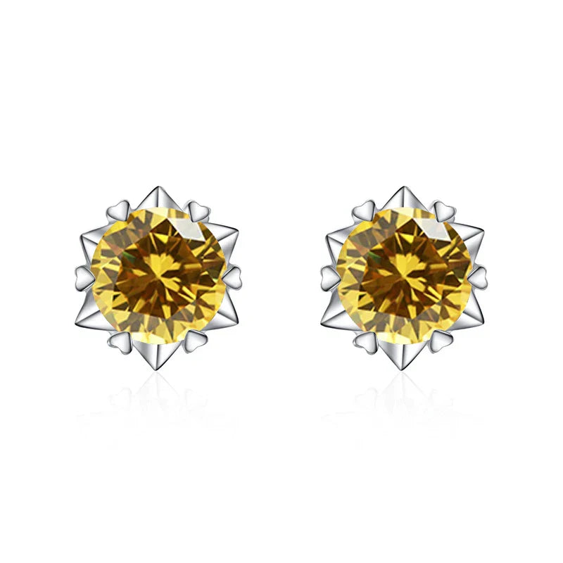 D VVS1 Moissanite Stud Earrings For Women 925
