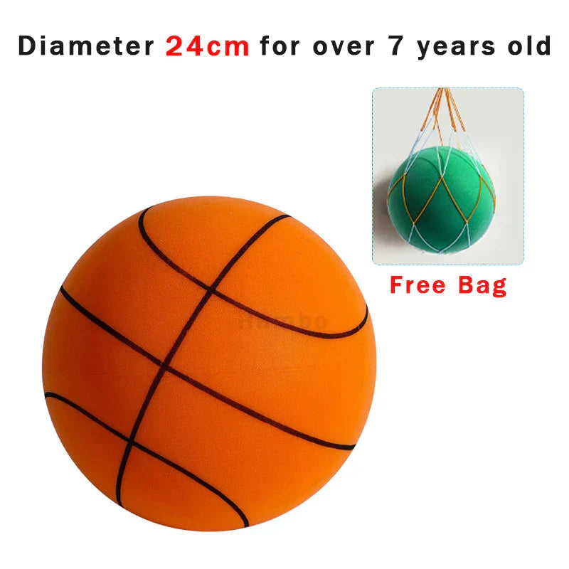 Bouncing Mute Ball Indoor Silent Basketball 24cm Foam