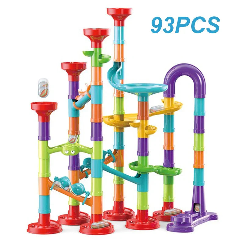 Marble Run Race Track Building Blocks Kids 3D