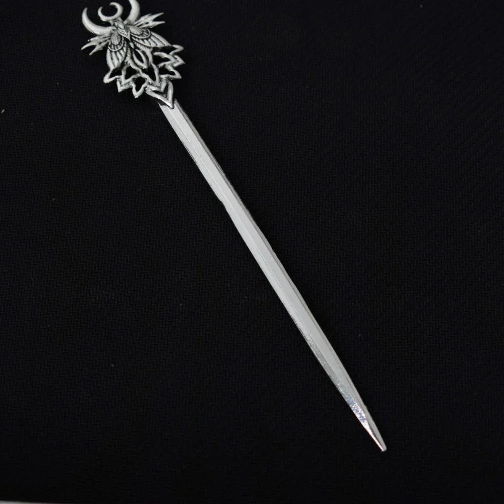 16cm Witch skull Hair Stick sword woman hair