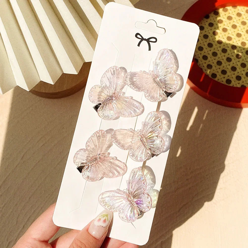 10Pcs/Set Mermaid Color Fairy Butterfly Handmade Hairpins For