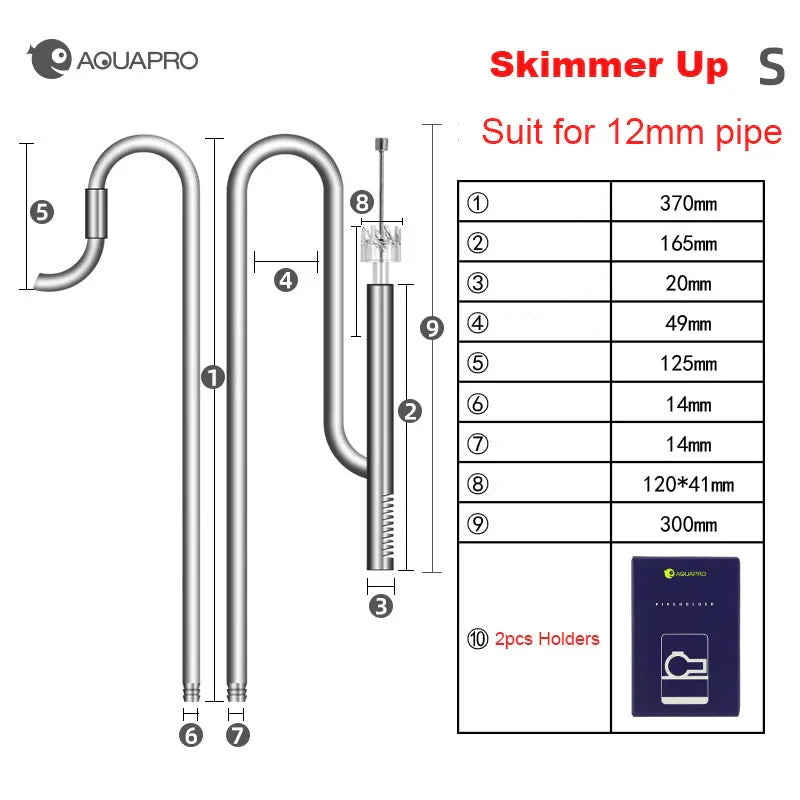 Aquarium Inlet Outlet Lily Pipe Stainless Steel Water