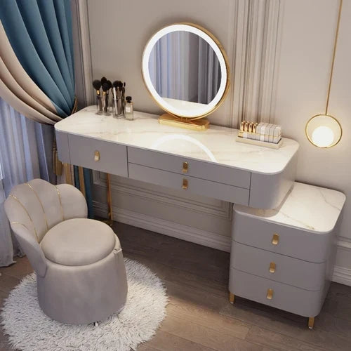Luxury Nordic Dressing Table Organizers Storage Girls Makeup