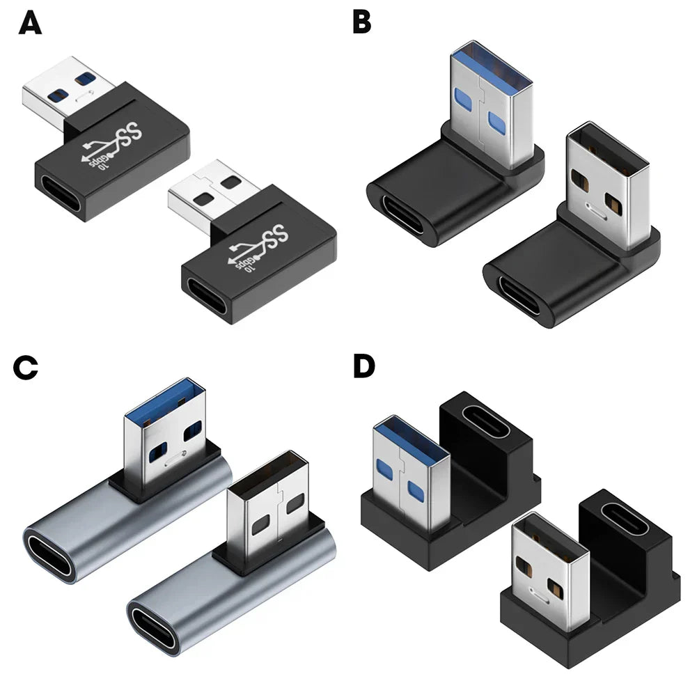 OTG 10Gbps USB Adapter 3.25A Data Transfer Connector